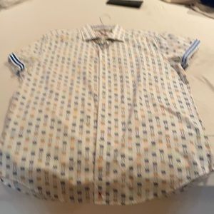 Robert  Graham white shirt sleeve L